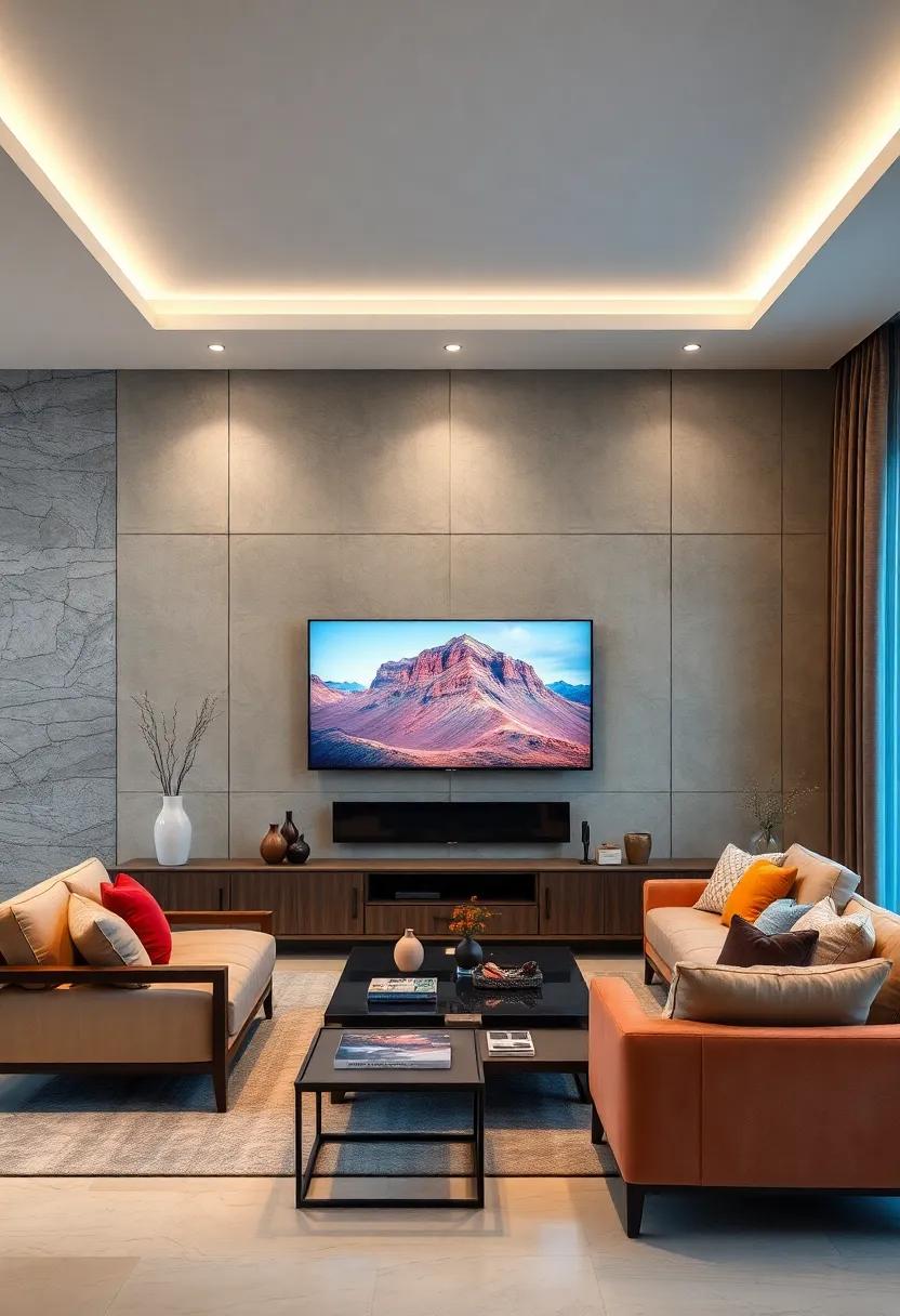 Incorporate Built-In Cabinets: Blend functionality and ⁢aesthetics by​ installing custom cabinetry that ⁤houses electronics and keeps your‌ space⁤ clutter-free