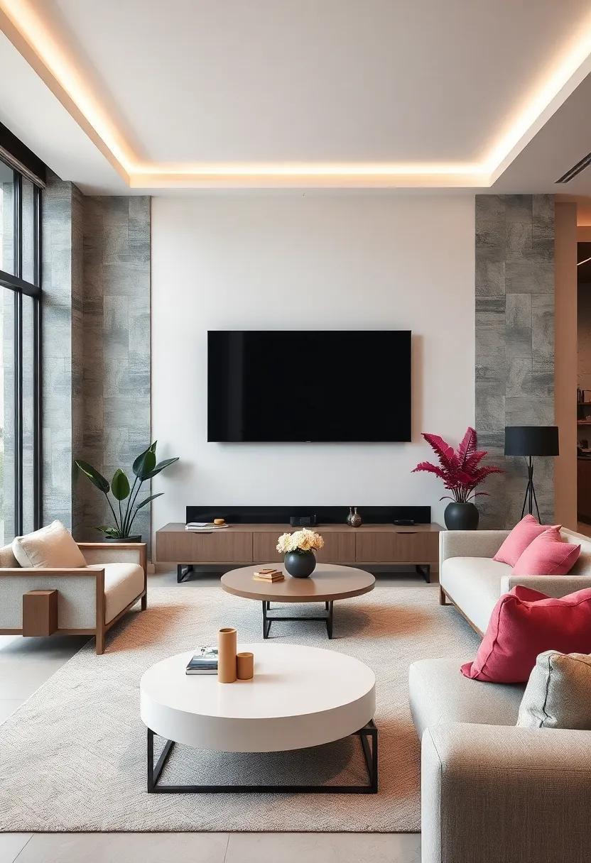 Go monochrome: Stick ‌to ​a monochromatic color palette for⁤ your TV wall, ‌creating a ‍sophisticated and cohesive‌ look