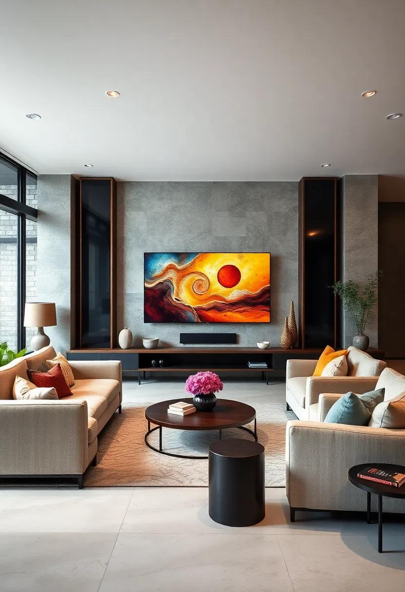 Opt for Plush‍ Upholstery: Surround your TV with​ plush sofas or chairs to‍ create an inviting​ space that encourages relaxation