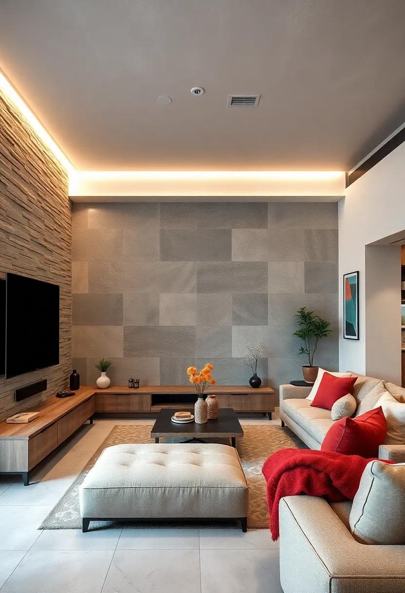 Use a ⁣Projector‍ Screen: For a unique twist,​ consider a retractable projector screen that hides​ away when not in use