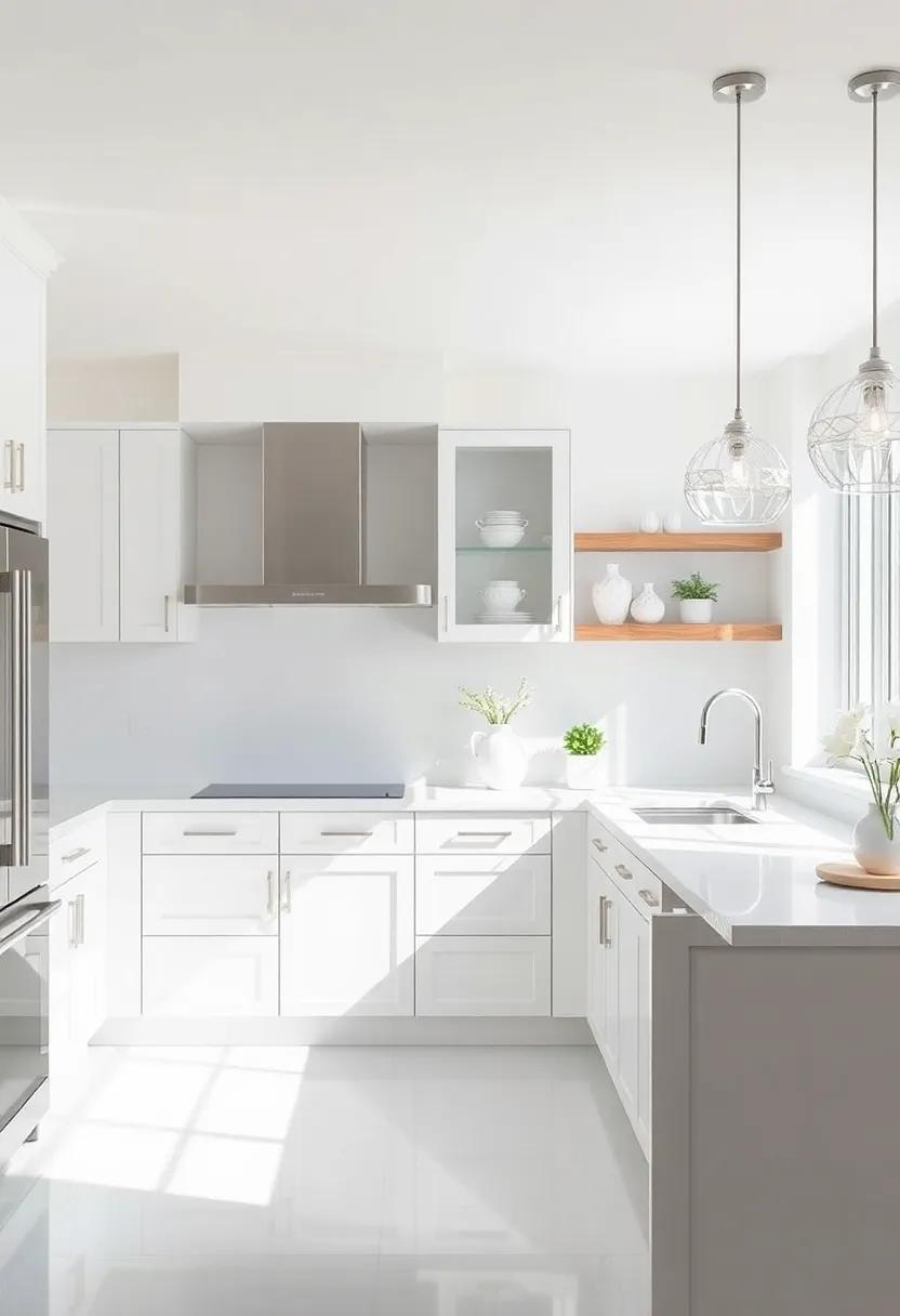 Lighting the Heart of the Home: Dazzling Fixtures for white Kitchens