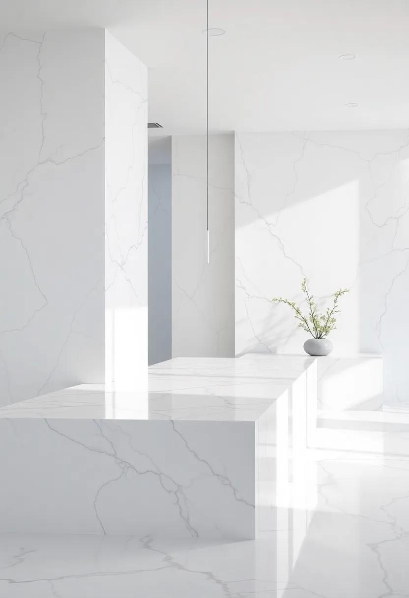 Furniture Designs: The Clean lines of White Marble in Contemporary Spaces