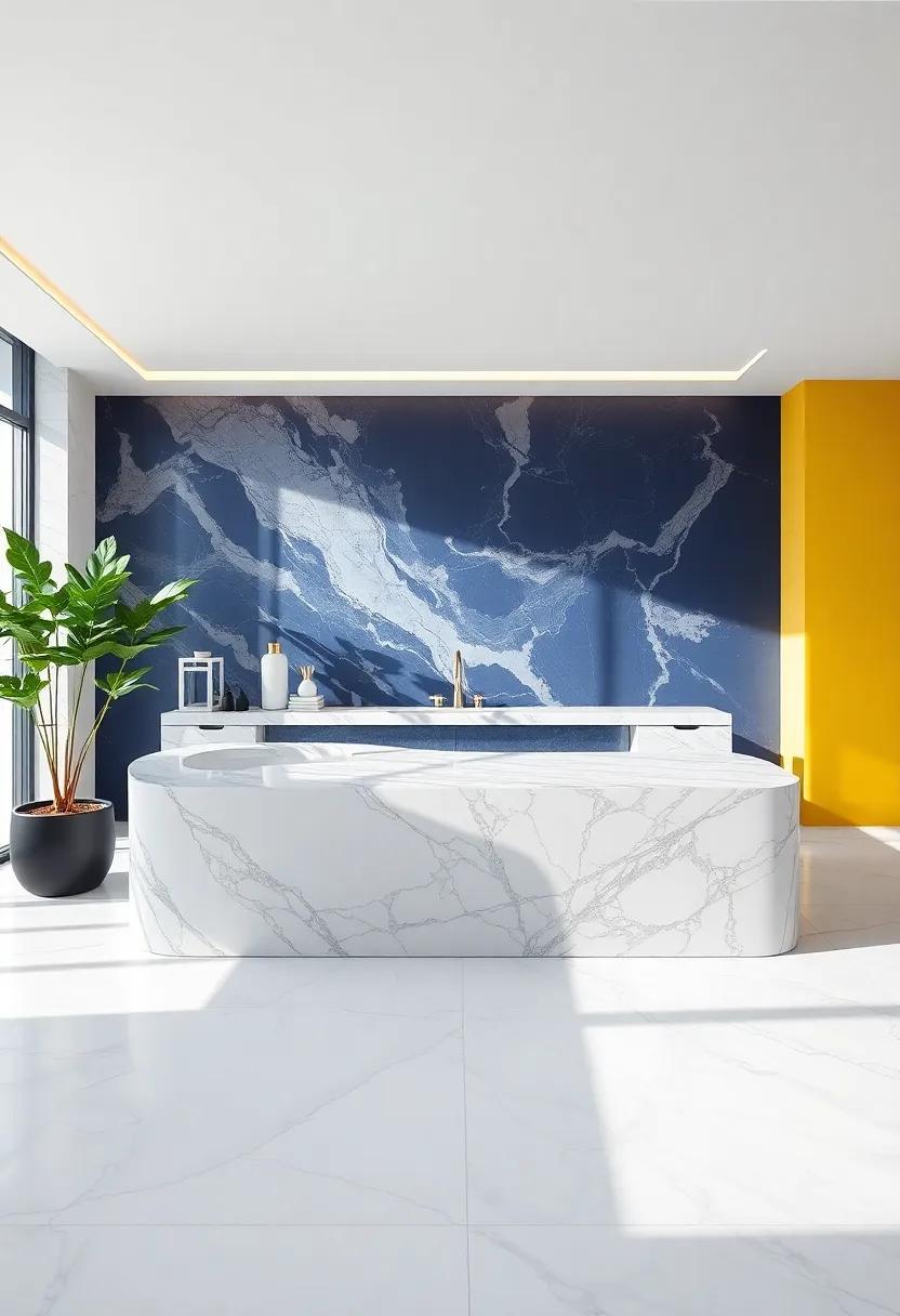 The Art of Contrast: Pairing White Marble with Bold Colors and Textures