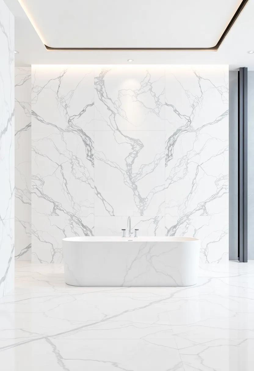Accent Walls that Captivate: making Stunning Statements with White Marble