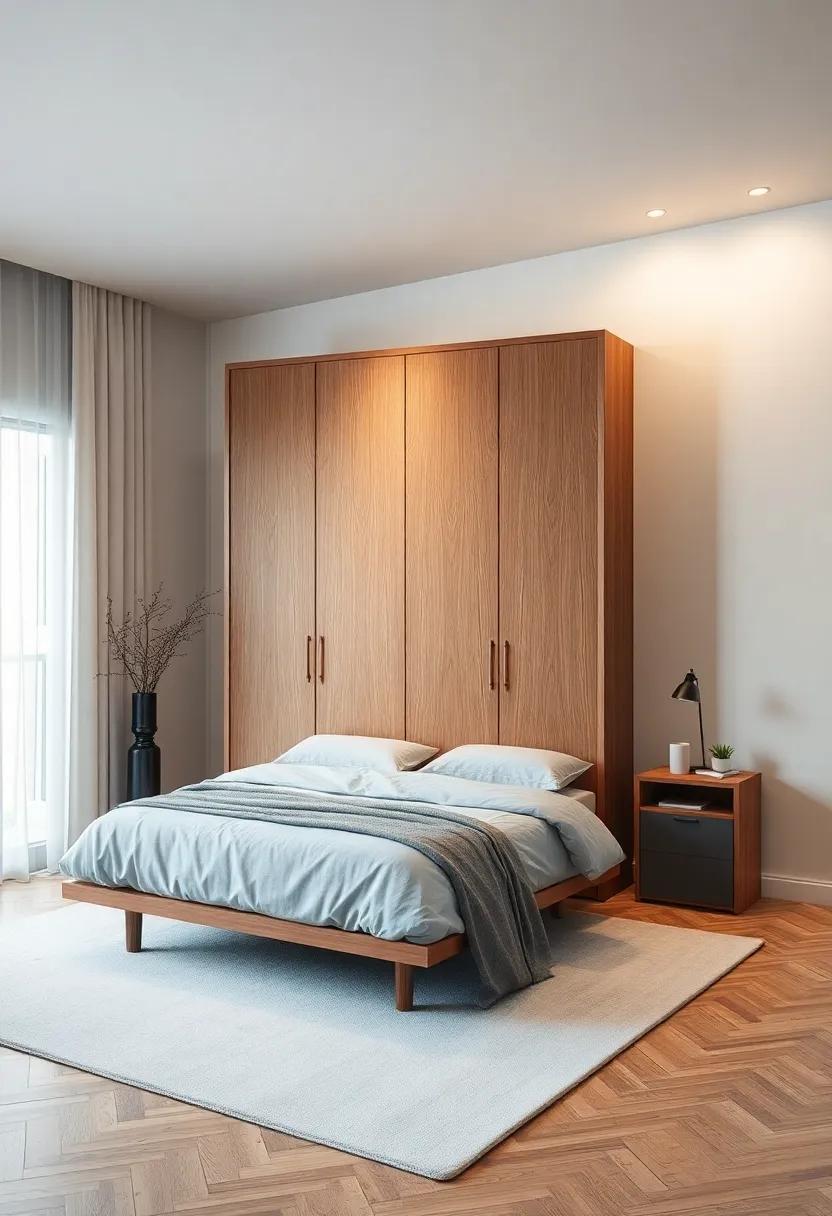 Artistic Layers: Incorporate art into your design with a wardrobe that features interchangeable panels, allowing you to switch up your style whenever you wish