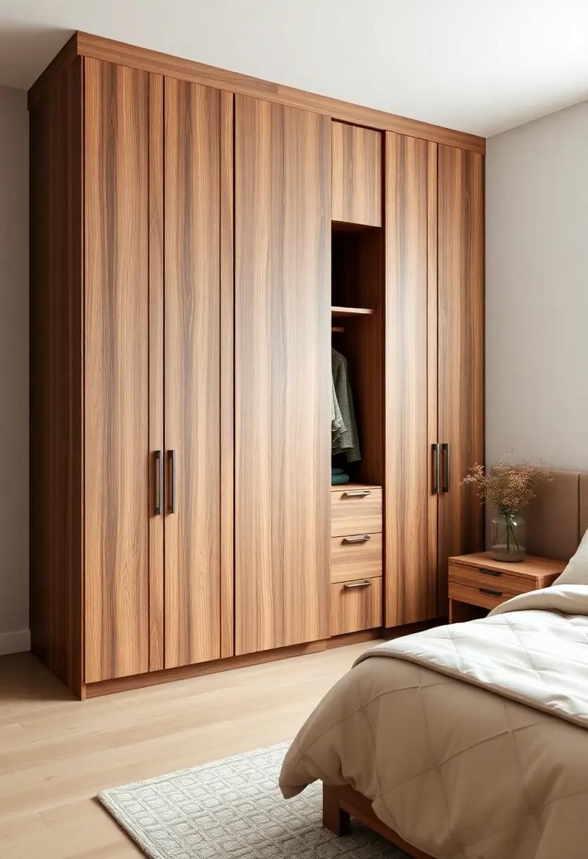 custom Corners: Utilize corner space with a custom-built wardrobe that maximizes storage while maintaining a stylish, cohesive look throughout the room