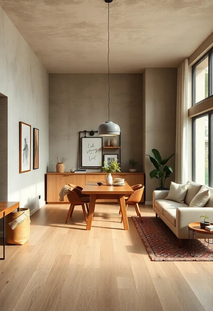 Scandinavian simplicity: Opt for light birch wood floors to evoke a clean, modern look that emphasizes simplicity and functionality