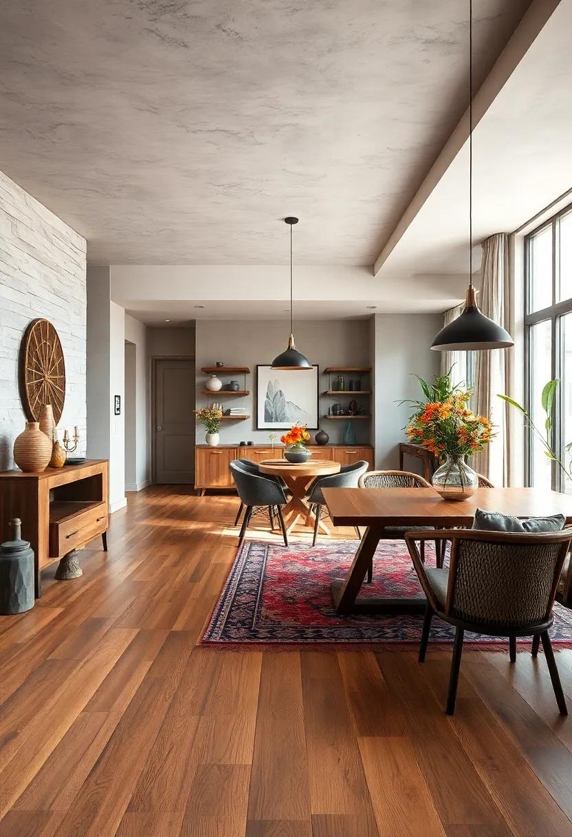 Geometric Edge: Incorporate geometric wooden tiles to create a striking and modern aesthetic that’s visually engaging