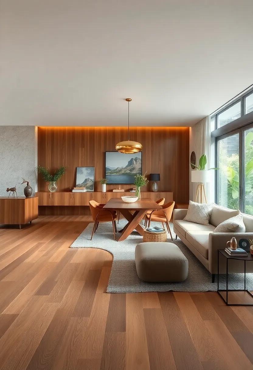 Textured Matting: Choose textured wood flooring to add an extra layer of comfort that sets the mood for dining