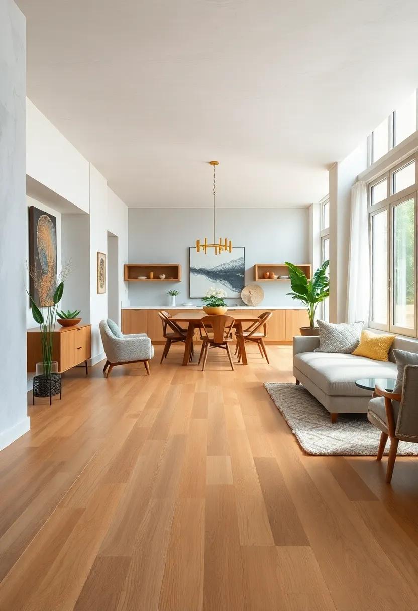 Subtle Watermarks: Look for floors that feature gentle markings or textures that add character without overwhelming the design