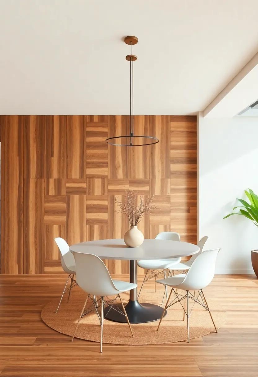 Mixing Metals and Woods for a ⁢Sophisticated ‍Dining​ Look