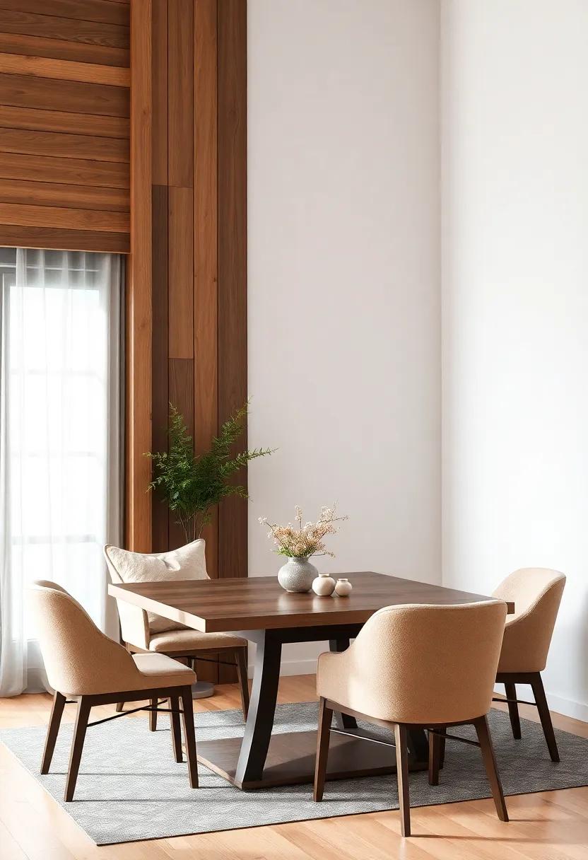 Layering Textures: ⁣Fabrics and Woods for a ‌Cozy Dining Experience