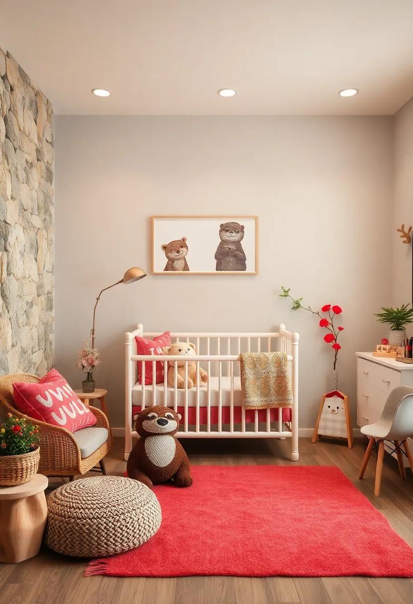 Playful Otters: Include otter prints or plushies to highlight joy and togetherness, adding a playful twist to the decor