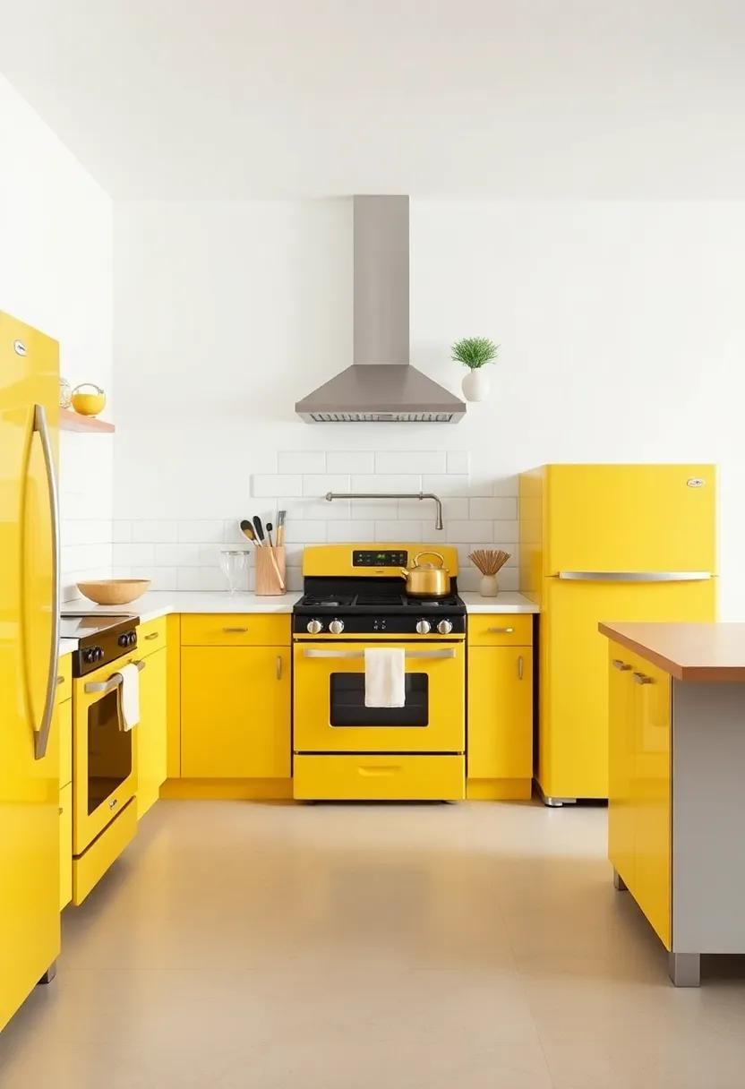 Bold Statement Pieces: Choosing the Right Yellow Appliances for Your Kitchen