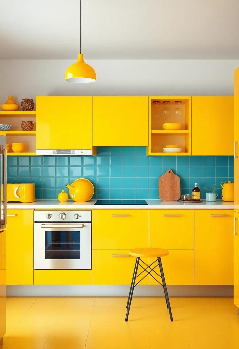 Vintage Charm: Bringing Retro yellow Elements into Modern Kitchens