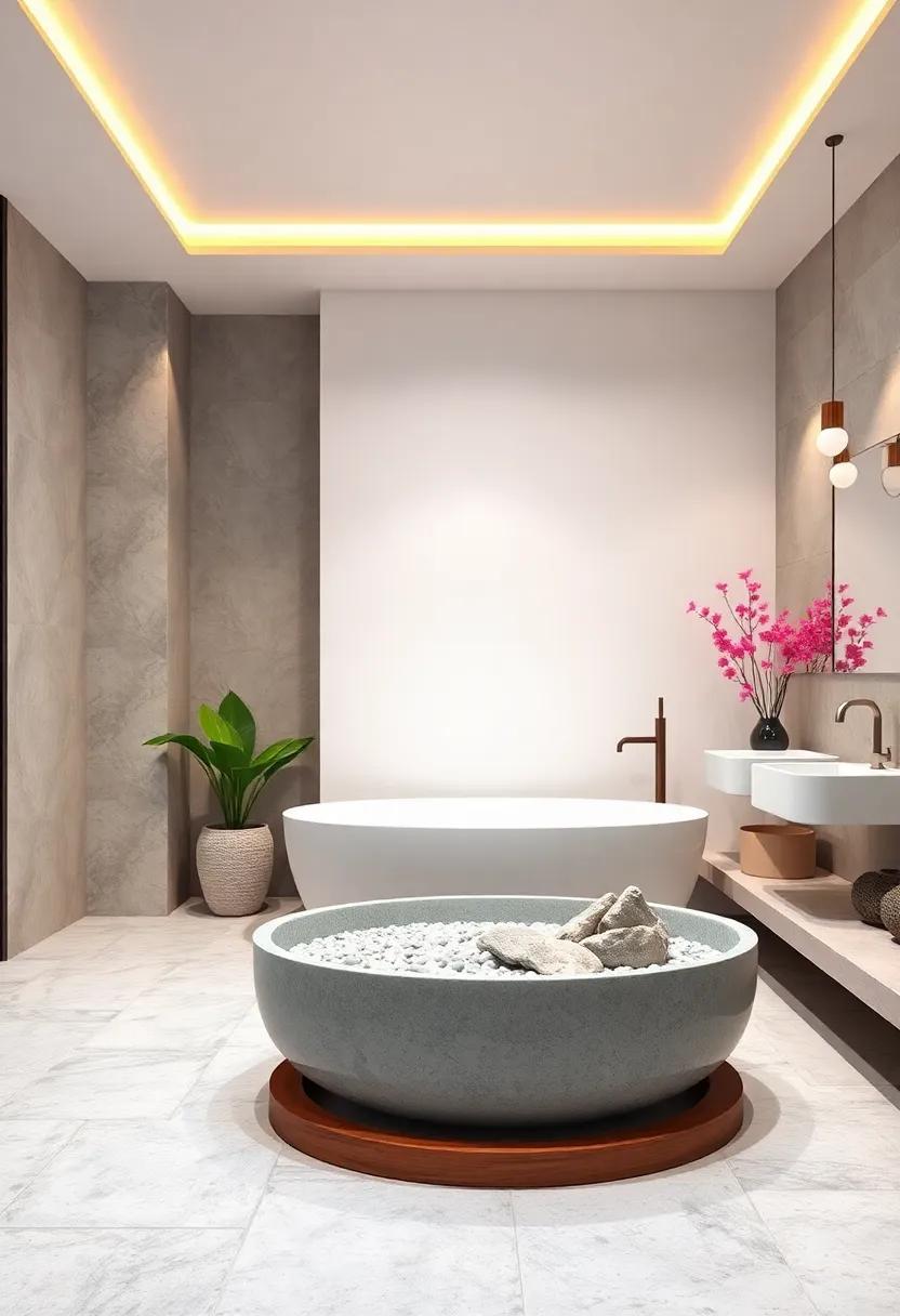 Zen ⁢garden Inspirations: Use small ‌pebbles, sand, and smooth stones in decorative trays or planters to capture the essence of a traditional zen garden