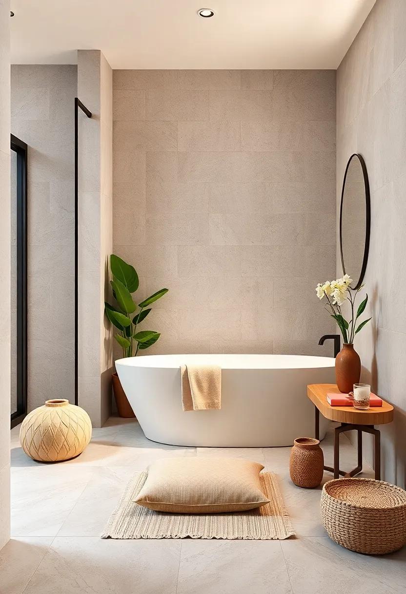 Personal⁣ Zen Space: Dedicate ⁣a corner⁤ of your ​bathroom⁢ for personal mindfulness activities,complete with a cushion and small altar for reflection