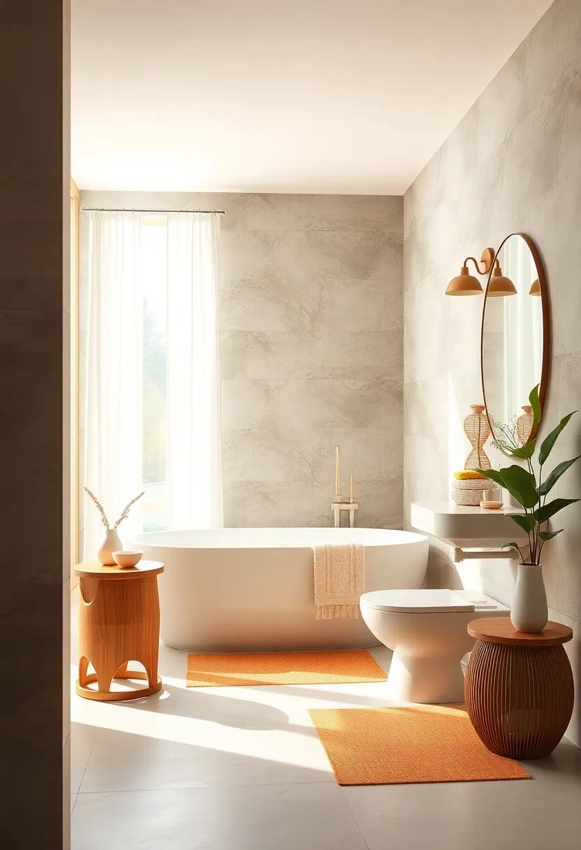 Harmonious ⁤Shower Curtains:⁤ Select light,⁤ airy shower curtains in pastel shades or serene ⁢patterns to instill a‌ sense of calm during your daily routine